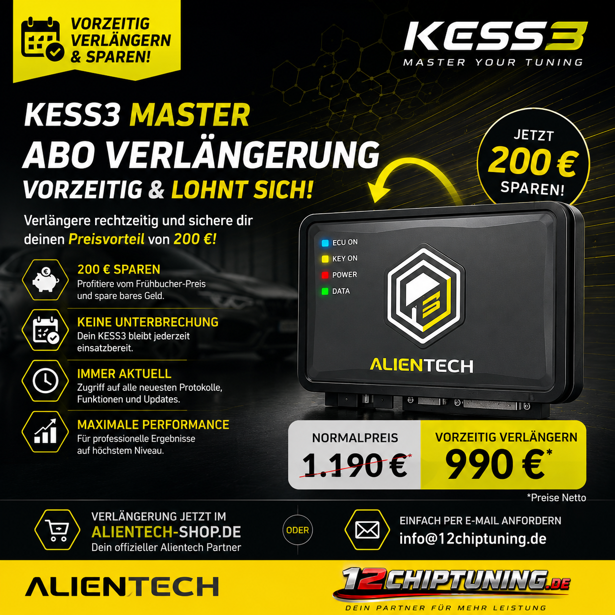 Vorzeitige KESS3 Master - Abonnement 12 Monate*