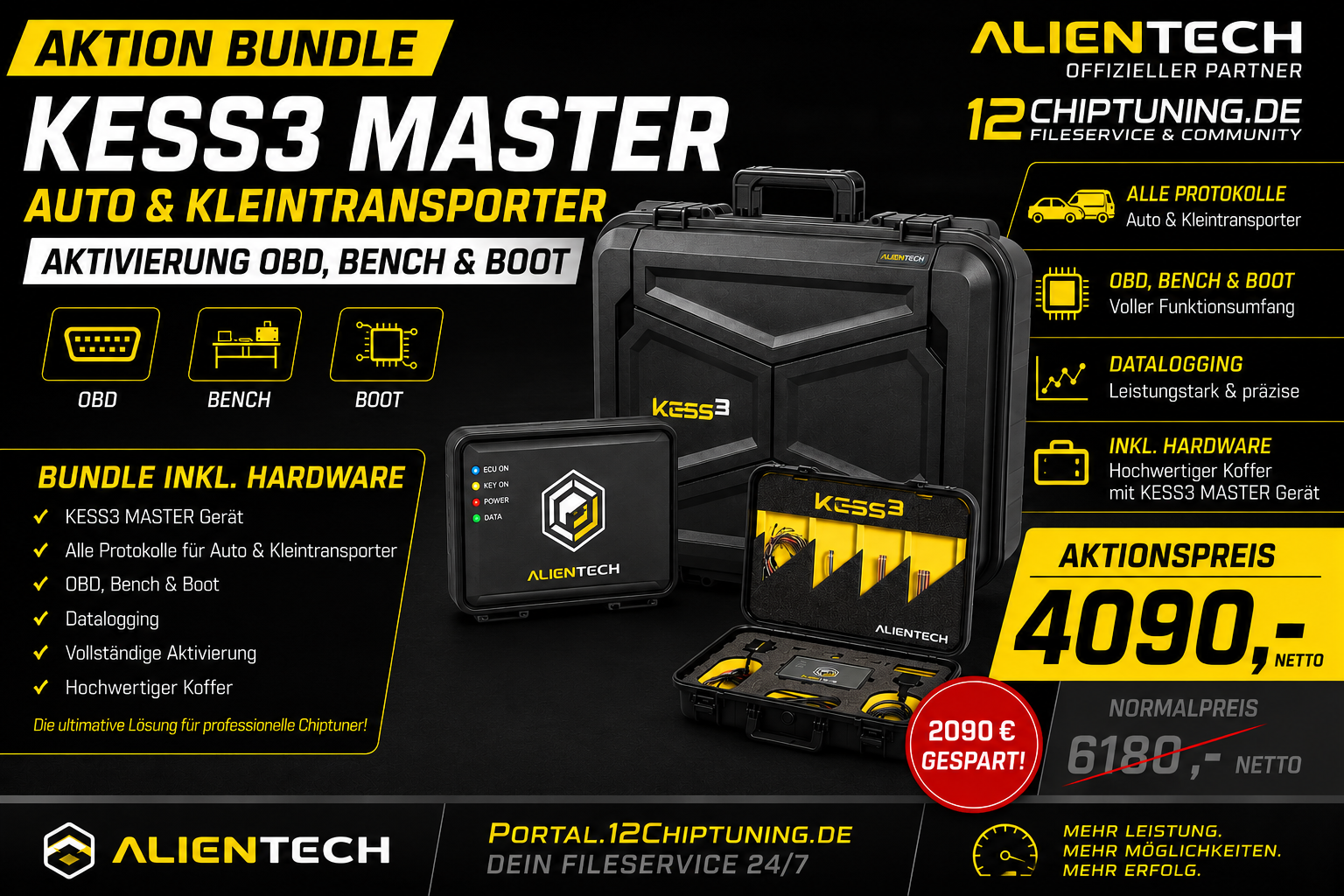 KESS3 Master - Auto und Kleintransporter Aktivierung OBD Bench & Boot Bundle